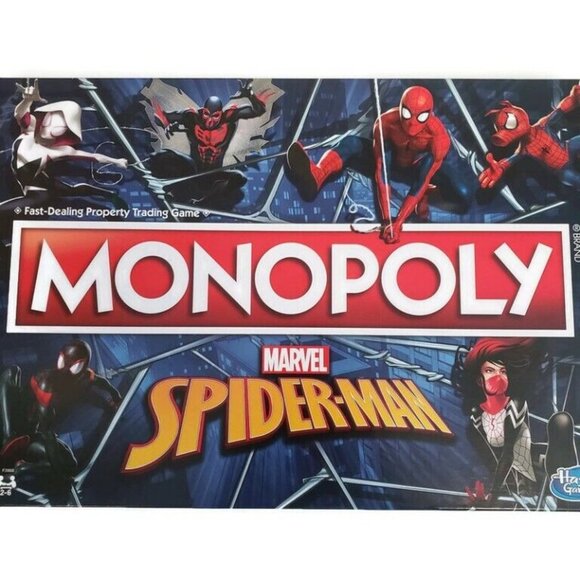 Monopoly Marvel Spider-Man Edition Hasbro F3968 New Release 2021 Factory Sealed - Picture 2 of 3